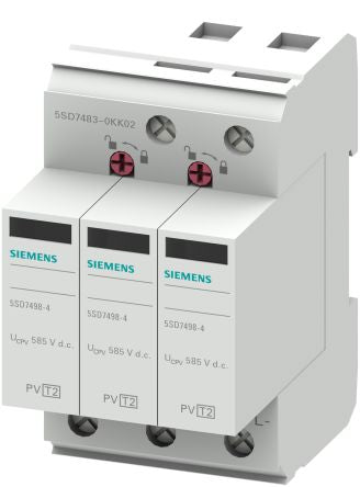 Siemens 1 Phase Surge Arrester, 40kA, 3.7kV, DIN Rail Mount [5SD7483-0KK02]; 269-9752