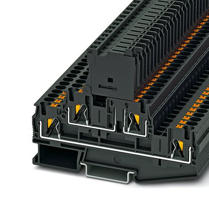 Phoenix Contact 3211899 PTTB 4-HESILED 60-EX(5X20) Series Black, 4mm², 1-Level, Push In Termination [3211899]; 270-0696