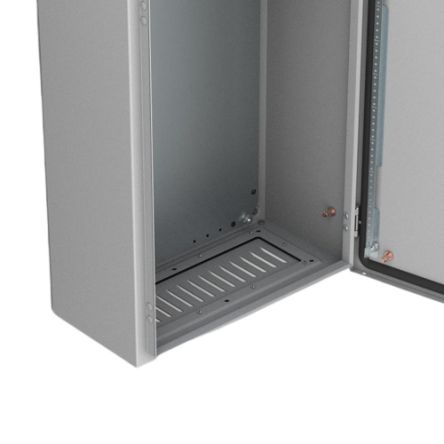 nVent HOFFMAN AFR Series RAL 7035 Mild Steel Ventilated Gland Plate, 342mm W, 128mm L for Use with Enclosures [AFR02R5]; 270-1080