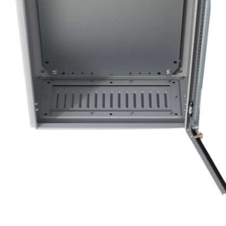 nVent HOFFMAN AFR Series RAL 7035 Mild Steel Ventilated Gland Plate, 442mm W, 128mm L for Use with Enclosures [AFR03R5]; 270-1082