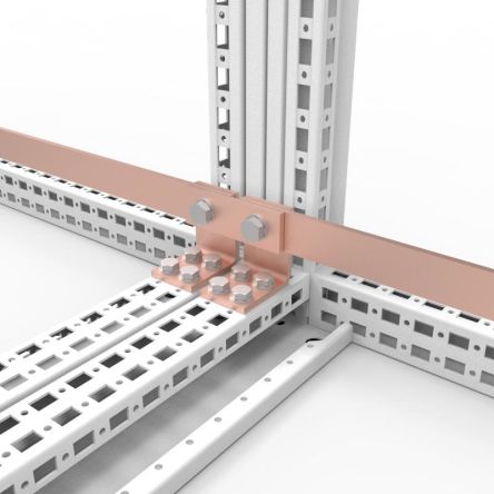 nVent HOFFMAN ECK Series Copper Earthing Strap for Use with Enclosures, 40 x 10mm [ECK02]; 270-1387