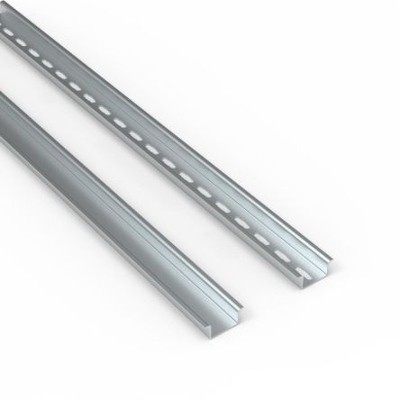 nVent HOFFMAN Galvanised Steel DIN Rail, 2m x 35mm [PP1535]; 270-1533