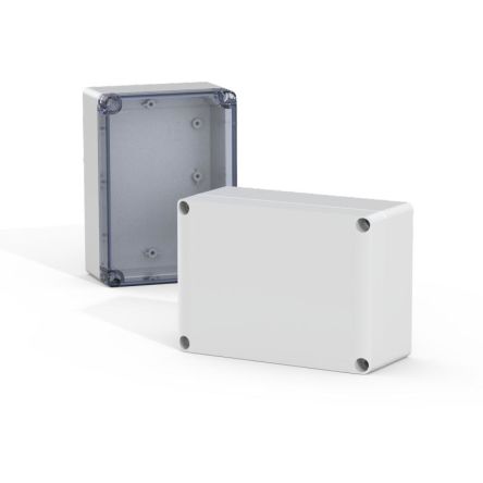 nVent HOFFMAN SABP Series ABS, Polycarbonate Terminal Box, IP66, IP67, Viewing Window, 125 mm x 125 mm x 75mm [SABP131308GE]; 270-1534