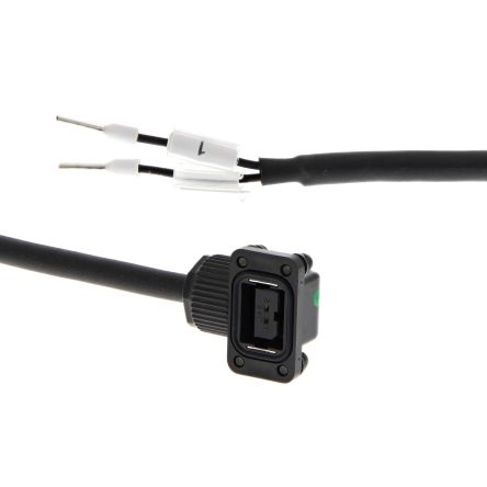 Omron 1S Series Power Cable for Use with Servo Motor, 30m Length, 100 → 750 W, 230 V [R88A-CA1A030BF-E]; 270-1646