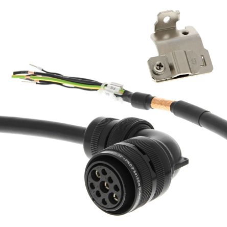 Omron 1S Series Power Cable for Use with Servo Motor, 40m Length, 400 → 3000 W, 400 V [R88A-CA1E040BF-E]; 270-1648