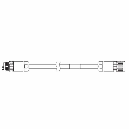 Omron 1SA Series Cable for Use with Servo Motor, 10m Length, 750 → 3000 W, 230 → 400 V [R88A-CX1BE10BF]; 270-1668