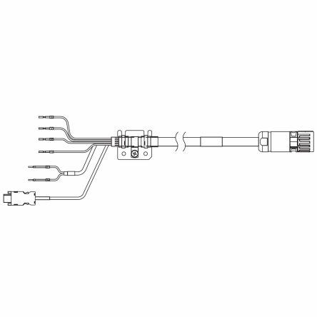 Omron 1SA Series Cable for Use with Servo Motor, 15m Length, 750 → 3000 W, 230 → 400 V [R88A-CX1C015BF]; 270-1677