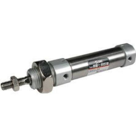 SMC Double Acting Cylinder - C85 Series, 16mm Bore, 60mm Stroke, 55-CD85 Series, Double Acting [55-CD85N16-60C-B]; 270-2697