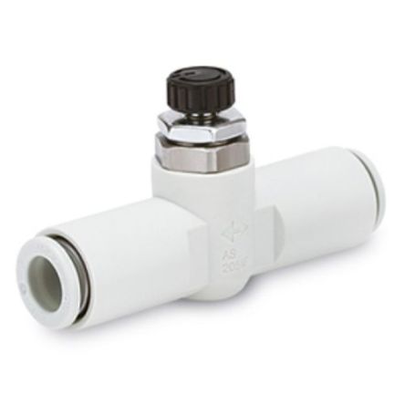 SMC AS Series Threaded Fitting, 3.2mm Tube Inlet Port x 3.2mm Tube Outlet Port, AS*1FM Series [AS1001FM-23]; 270-2713