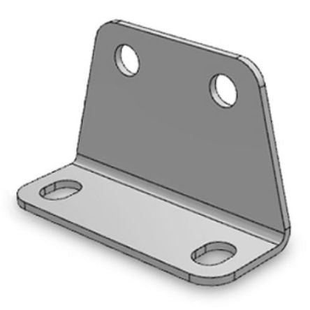 SMC Bracket AS-10L, For Use With AS*F Series [AS-10L]; 270-2714
