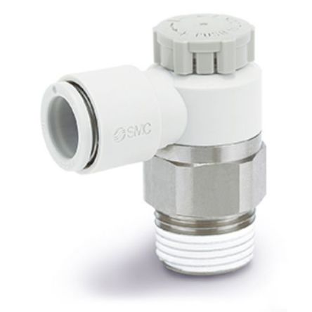 SMC AS Series Threaded Fitting, UNI 1/8 Male Inlet Port x 4mm Tube Outlet Port, SERIE AS###1F-#A [AS2211F-01-04SA]; 270-2719