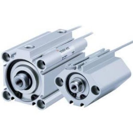 SMC Pneumatic Compact Cylinder - CDQ2B12, 12mm Bore, 5mm Stroke, CQ2 Series, Double Acting [CDQ2B12-5DMZ]; 270-2757