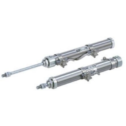 SMC Pneumatic Cylinder - Cylinder Series CJ2, 16mm Bore, 15mm Stroke, CJ2 Series, Single Acting with Return Spring [CJ2B16-15SZ]; 270-2771