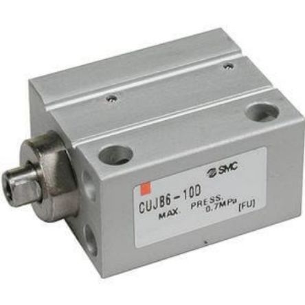 SMC Pneumatic Cylinder - Cylinder Series CUJ, 10mm Bore, 4mm Stroke, CUJ Series, Double Acting [CUJB10-4S]; 270-2789