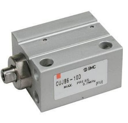 SMC Pneumatic Cylinder - CUJB20-35, 20mm Bore, 35mm Stroke, CUJ Series, Double Acting [CUJB20-35DM]; 270-2790