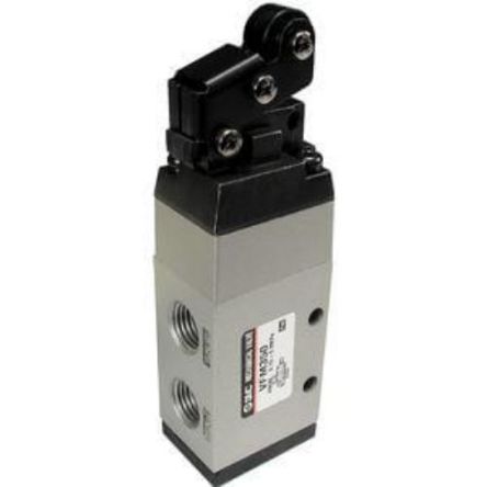 SMC Roller Lever Mechanical Valve Pneumatic Manual Control Valve VFM300 Series, Rc 1/4, 1/4in, Series VFM200/300 [EVFM350-F02-01S]; 270-2838