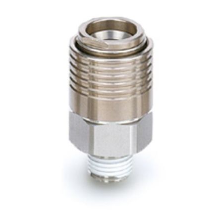 SMC Stainless Steel Male Pneumatic Quick Connect Coupling, R 3/8 R 3/8in Hose Barb [KKA4S-03M]; 270-2953