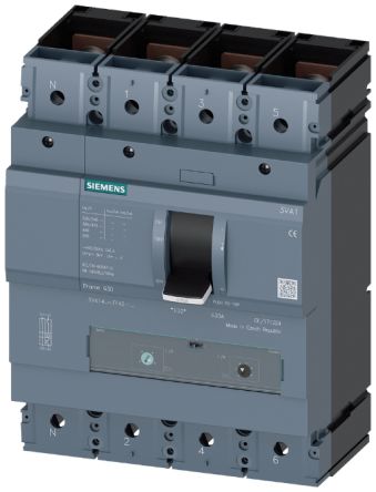 Siemens, SENTRON MCCB 4P 630A, Breaking Capacity 110 kA, Fixed Mount [3VA1463-7FF42-0AA0]; 270-3533