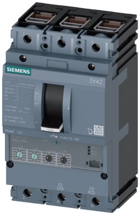 Siemens, SENTRON MCCB 3P 100A, Breaking Capacity 150 kA, Fixed Mount [3VA2010-8HN36-0AA0]; 270-3608