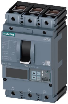 Siemens, SENTRON MCCB 3P 25A, Breaking Capacity 110 kA, Fixed Mount [3VA2025-7JQ36-0AA0]; 270-3682