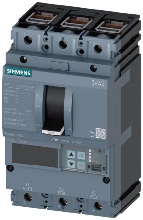 Siemens, SENTRON MCCB 3P 160A, Breaking Capacity 110 kA, Fixed Mount [3VA2116-7JP36-0AA0]; 270-4101