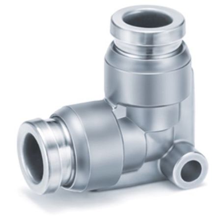 SMC KQB2 Series Elbow Fitting, 16 mm to 16 mm, Tube-to-Tube Connection Style, SERIE KQB2 [KQB2L16-00]; 270-4143