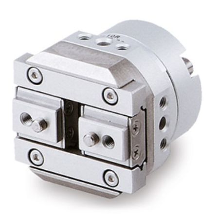 SMC 2 Finger Double Action Pneumatic Gripper, MHR2-15R, Rotary Actuated Air Gripper Gripping Type [MHR2-15R]; 270-4199