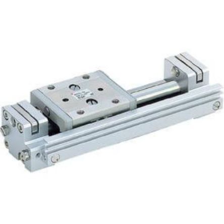 SMC Pneumatic Guided Cylinder - MXY6, 6mm Bore, 150mm Stroke, MXY Series, Double Acting [MXY6-150C]; 270-4272