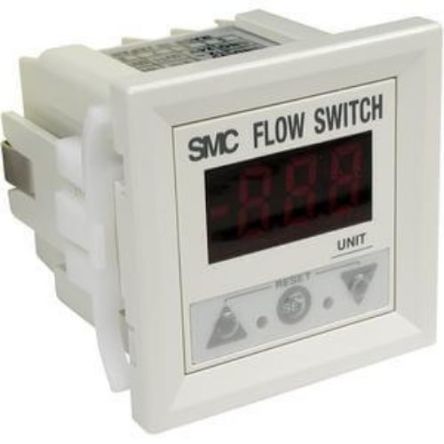 SMC PF2A3 Series Digital Flow Switch For Air Flow Sensor for Air, 10 l/min Min, 210 L/min Max [PF2A310-A]; 270-4280