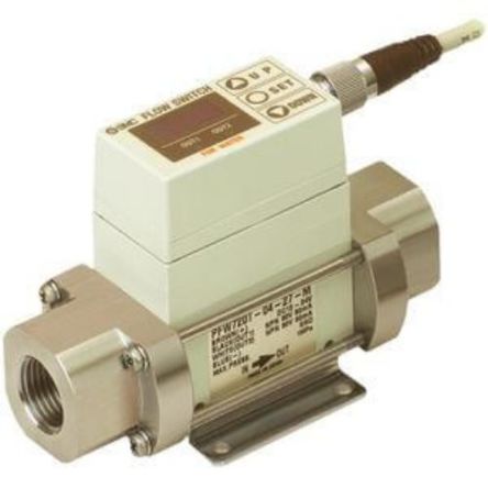 SMC PF2W Series Digital Flow Switch For Water Flow Switch for Air, Gas, Water, 0.5 l/min Min, 4 L/min Max [PF2W704T-F03-67N]; 270-4286