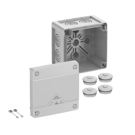 Spelsberg Abox-i 040 Series Grey ASA Junction Box, IP65, 0 Terminals, 93 x 93 x 55mm [40440001]; 270-4457