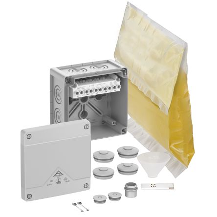 Spelsberg Abox XT 060 Series Grey Polycarbonate Junction Box, IP68, 5 Terminals, 110 x 110 x 67mm [40645001]; 270-4460