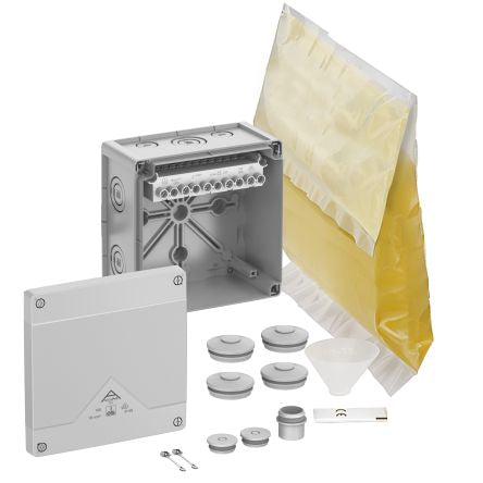 Spelsberg Abox XT 100 Series Grey Polycarbonate Junction Box, IP68, 5 Terminals, 140 x 140 x 79mm [41045001]; 270-4461