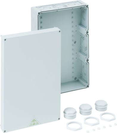 Spelsberg Abox 700 Series Grey Polystyrene Junction Box, IP54, IP65, 0 Terminals, 450 x 300 x 132mm [87091001]; 270-4474