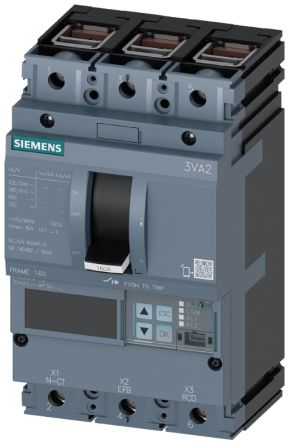 Siemens, SENTRON MCCB 3P 40A, Breaking Capacity 2.5 kA, Fixed Mount [3VA2140-7MP36-0AA0]; 270-4679