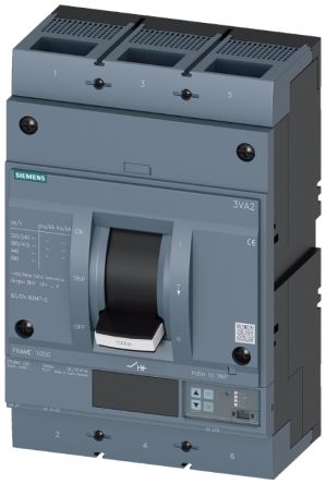 Siemens, SENTRON MCCB 3P 800A, Breaking Capacity 35 kA, Fixed Mount [3VA2580-6KQ32-0AA0]; 270-4854