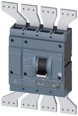 Siemens, SENTRON MCCB 4P 1.25kA, Breaking Capacity 25 kA, Fixed Mount [3VA2612-5HL42-0AA0]; 270-4874