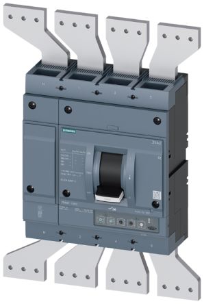 Siemens, SENTRON MCCB 4P 1.25kA, Breaking Capacity 25 kA, Fixed Mount [3VA2612-5HN42-0AA0]; 270-4878