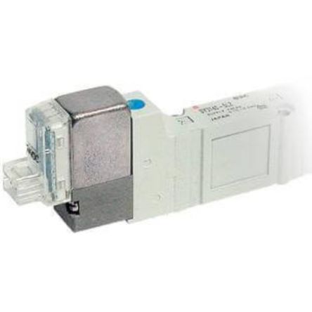 SMC 2 Position Single Valve Pneumatic Solenoid Valve - Air One-touch Fitting 10 mm SY9000 Series [SY9120-5DO-C10F-Q]; 270-4908