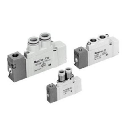 SMC 2 Position Single Valve Pneumatic Solenoid Valve - Solenoid M5 x 0.8 SYA3000 Series [SYA3120-M5]; 270-4911