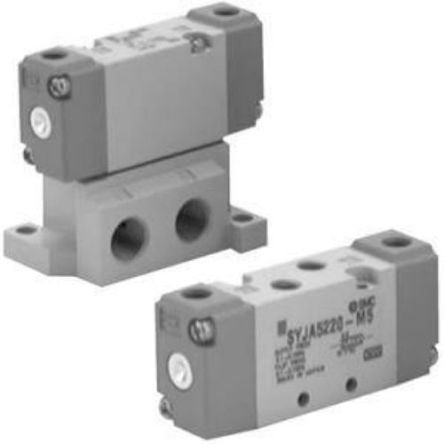 SMC 3 Port/Air Operated Valve Pneumatic Solenoid Valve - Solenoid G 1/8 SYJA7000 Series [SYJA722-01]; 270-4939