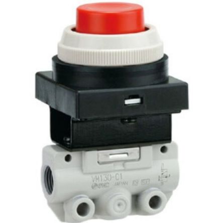 SMC Roller Plunger 3/2 Mechanical Valve VM100 Series, R 1/8, 2/3in, Series VM100 [VM130-01-06SA]; 270-5046
