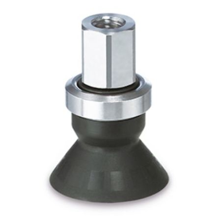 SMC 25mm Flat with Rib NBR Vaccum Pad ZPT25CN-B01, Rc(PT) 1/8 in [ZPT25CN-B01]; 270-5163