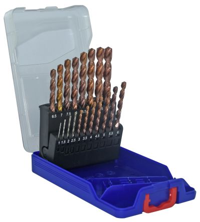 Tivoly 19-Piece for Steel, 10mm Max, 1mm Min, HSS Bits [11454170015]; 270-5570