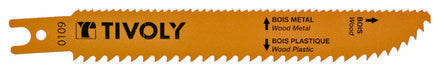 Tivoly Wood 150mm Cutting Length Hacksaw Blade, Pack of 2 [XT505820110]; 270-5680