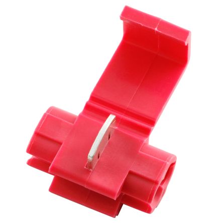 RS PRO Quick Splice Wire Splice Connector, Red, Insulated, Tin 18 → 22 AWG [0]; 270-7446