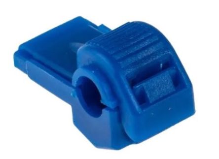 RS PRO Quick Splice Wire Splice Connector, Blue, Uninsulated, Tin 14 → 18 AWG [0]; 270-7448