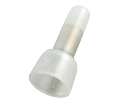 RS PRO Closed End Crimp Closed End Connector, Natural, Insulated, Tin 0.5 → 1.5 mm², 22 → 16 AWG [0]; 270-7458