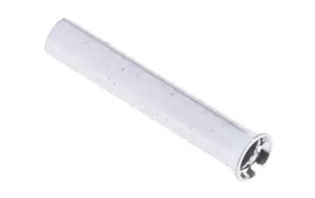 RS PRO Bootlace Ferrule, 6mm Pin Length, 0.8mm Pin Diameter, 0.128mm² Wire Size, Silver [0]; 270-7547