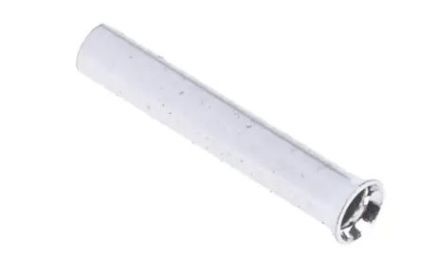 RS PRO Bootlace Ferrule, 8mm Pin Length, 1.0mm Pin Diameter, 0.5mm² Wire Size, Silver [0]; 270-7552